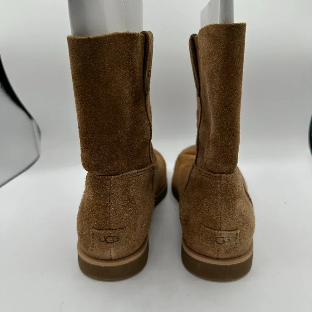 UGG Josefene Short Suede Leather Boots - Chestnut Women's 6